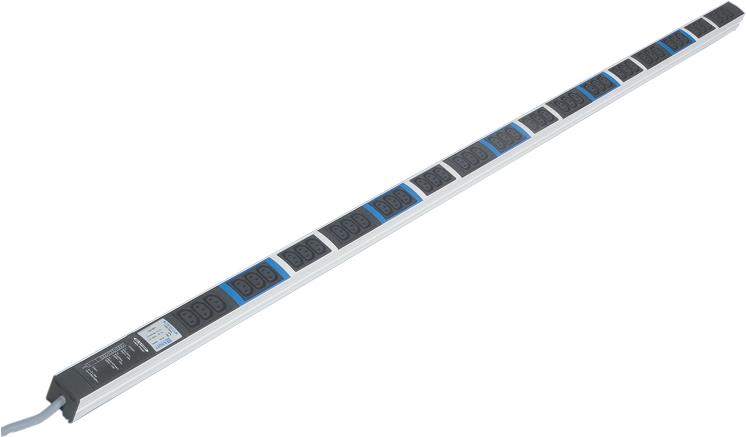 Vertiv Knürr DI-STRIP Basic Rack PDU - Stromverteilungseinheit (Rack - einbaufähig) - Wechselstrom 230 V - Ausgangsanschlüsse: 7 - 0U (033000071) von Vertiv