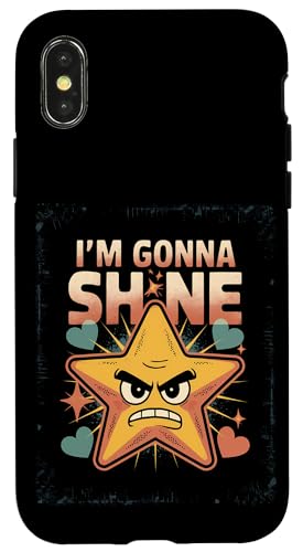 Lustiger Stern Entschlossenheit Motivation Vintage Hülle für iPhone X/XS Lustiger Stern Entschlossenheit Motivation Vintage Hülle für iPhone X/XS von Vertrauen Inspirierend Positiv Geschenk