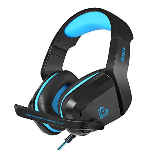 Vertux Shasta, Over-Ear 3,5-mm-Gaming-Headset mit geräuschisolierendem Mikrofon, HD-Sound, Lautstärkeregelung und bequemen gepolsterten Ohrenschützern von Vertux