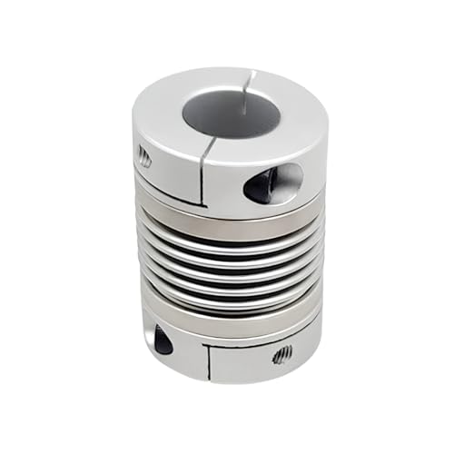 1 Stück Außendurchmesser 25mm, Länge 37mm, flexible Balgkupplung aus Aluminiumlegierung, Federkupplung für Schrittservomotor 1 Stück Außendurchmesser 25mm, Länge 37mm, flexible Balgkupplung aus Aluminiumlegierung, Federkupplung für Schrittservomotor von Veruying