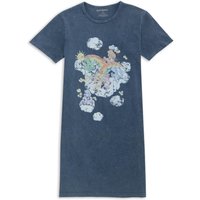 Care Bears In The Clouds Women's T-Shirt Dress - Navy Acid Wash - XXL - Navy Acid Wash von VeryNeko