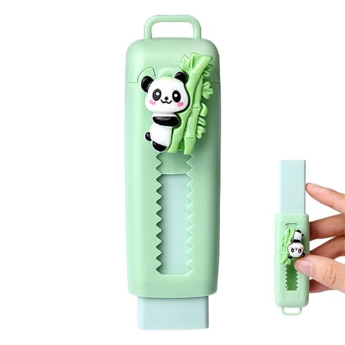 Vesidoloy Push Out Up Radiergummis – Kinder Cartoon Panda Push Pull Slide Bleistift Radiergummis | Schulbedarf, Gummi Studenten Schreibwaren für Büro, Partygeschenke von Vesidoloy