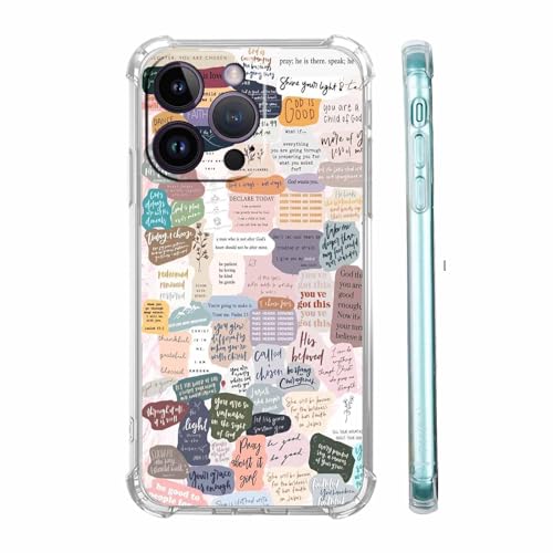 Schutzhülle mit Bibelversen für iPhone 15 Pro, christliche Jesus-Zitate, Collage, trendige, weiche TPU-Schutzhülle, kompatibel mit iPhone 15 Pro Schutzhülle mit Bibelversen für iPhone 15 Pro, christliche Jesus-Zitate, Collage, trendige, weiche TPU-Schutzhülle, kompatibel mit iPhone 15 Pro von Vesidurt