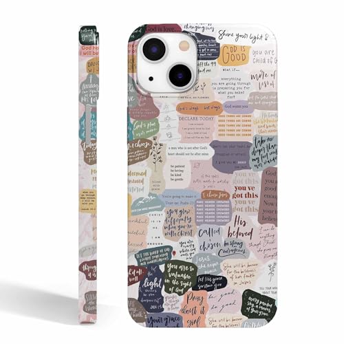 Vesidurt Schutzhülle für iPhone 15 mit Bibelvers-Collage, christliches Jesus-Zitat-Muster, vollständige Abdeckung, glatte, robuste PC-Hülle für iPhone 15 Vesidurt Schutzhülle für iPhone 15 mit Bibelvers-Collage, christliches Jesus-Zitat-Muster, vollständige Abdeckung, glatte, robuste PC-Hülle für iPhone 15 von Vesidurt