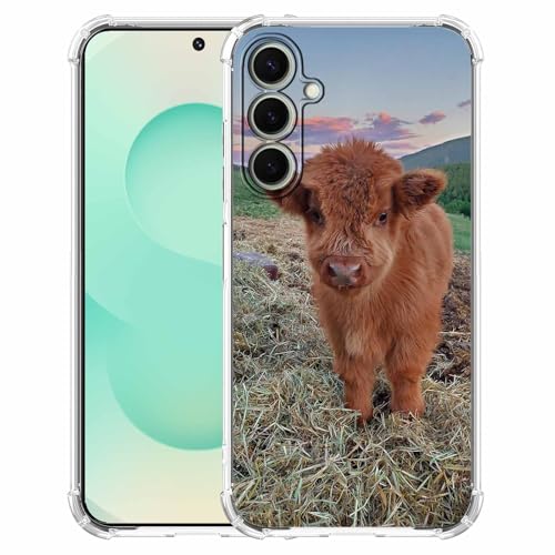 Vesidurt Highland Schutzhülle für Samsung Galaxy S25, niedliches Kuh-Design, trendig, weiches TPU, für Galaxy S25 Vesidurt Highland Schutzhülle für Samsung Galaxy S25, niedliches Kuh-Design, trendig, weiches TPU, für Galaxy S25 von Vesidurt