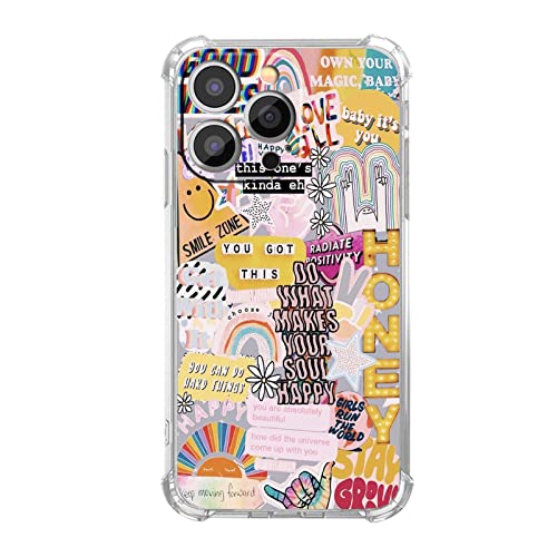 Vesidurt Kunstdruckmuster Hülle für iPhone 13 Pro Max, Trendige Weiche TPU Schutzhülle, Positive Zitate Collage, iPhone 13 Pro Max Vesidurt Kunstdruckmuster Hülle für iPhone 13 Pro Max, Trendige Weiche TPU Schutzhülle, Positive Zitate Collage, iPhone 13 Pro Max von Vesidurt