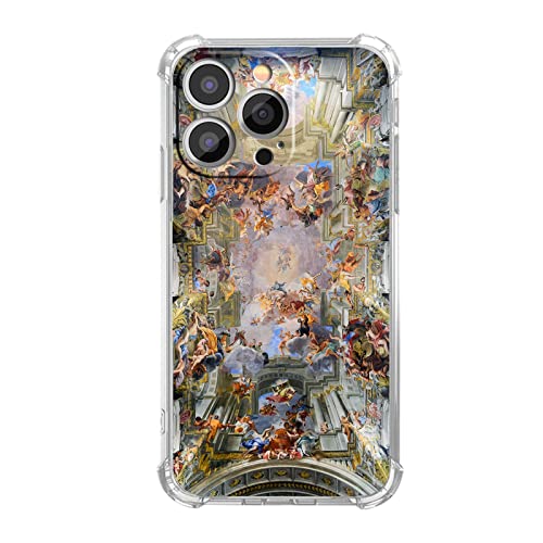 Vesidurt Renaissance Art für iPhone 13 Pro Max Hülle, ästhetische europäische Malerei Hülle für Männer und Frauen, einzigartige weiche TPU-Bumper Hülle kompatibel mit iPhone 13 Pro Max von Vesidurt