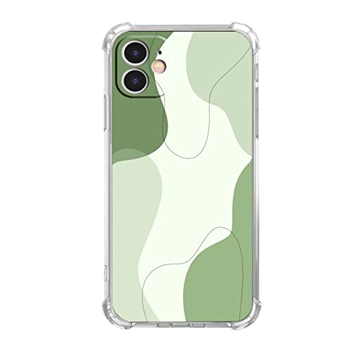 Vesidurt Sage Green Line Schutzhülle für iPhone 11, abstraktes minimalistisches Kunstmuster für Männer und Frauen, einzigartige weiche TPU-Schutzhülle, kompatibel mit iPhone 11 von Vesidurt