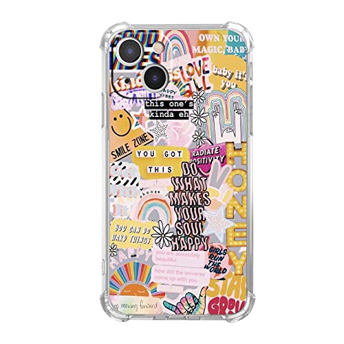 Vesidurt Positive Quotes Collage Schutzhülle für iPhone 13 Mini, Hippie-Indie-ästhetisches Muster, einzigartige, weiche TPU-Stoßdämpferhülle für iPhone 13 Mini Vesidurt Positive Quotes Collage Schutzhülle für iPhone 13 Mini, Hippie-Indie-ästhetisches Muster, einzigartige, weiche TPU-Stoßdämpferhülle für iPhone 13 Mini von Vesidurt