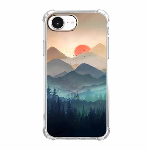 Vesidurt Schutzhülle für iPhone 16e, Motiv: Berg, Sonnenuntergang, Natur, Wildnis, Landschaft, trendige, weiche TPU-Schutzhülle für iPhone 16e Vesidurt Schutzhülle für iPhone 16e, Motiv: Berg, Sonnenuntergang, Natur, Wildnis, Landschaft, trendige, weiche TPU-Schutzhülle für iPhone 16e von Vesidurt