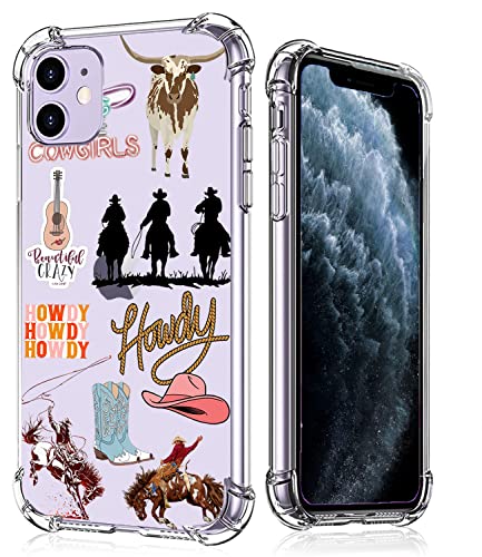 Vesidurt Transparente Schutzhülle für iPhone 11, Cowboy-Cowgirl-Motiv, trendige, transparente weiche TPU-Schutzhülle für iPhone 11 Vesidurt Transparente Schutzhülle für iPhone 11, Cowboy-Cowgirl-Motiv, trendige, transparente weiche TPU-Schutzhülle für iPhone 11 von Vesidurt