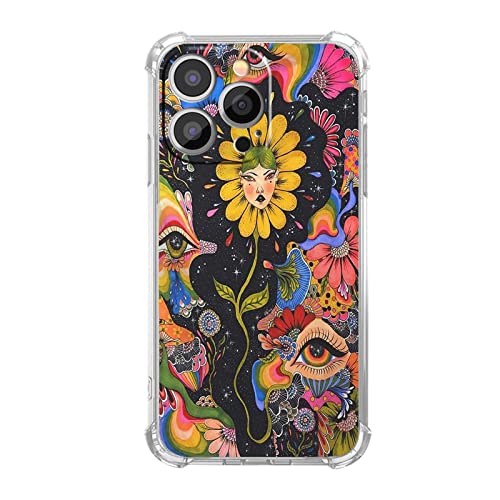 Vesidurt Trippy Schutzhülle für iPhone 13 Pro Max, Motiv: psychedelische Blumen, Hippie-Augen, Kunstmuster, für Männer und Frauen, einzigartige, weiche TPU-Schutzhülle für iPhone 13 Pro Max Vesidurt Trippy Schutzhülle für iPhone 13 Pro Max, Motiv: psychedelische Blumen, Hippie-Augen, Kunstmuster, für Männer und Frauen, einzigartige, weiche TPU-Schutzhülle für iPhone 13 Pro Max von Vesidurt