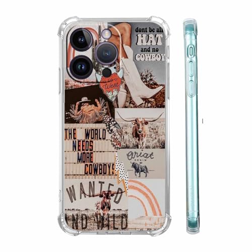 Vesidurt West Cowboy-Schutzhülle für iPhone 15 Pro Max, Western Country Art Collage, trendige, weiche TPU-Schutzhülle, kompatibel mit iPhone 15 Pro Max Vesidurt West Cowboy-Schutzhülle für iPhone 15 Pro Max, Western Country Art Collage, trendige, weiche TPU-Schutzhülle, kompatibel mit iPhone 15 Pro Max von Vesidurt