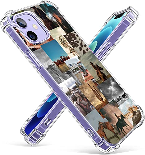 Vesidurt Western Country Schutzhülle für iPhone 12, Cowboy-Cowgirl-Pferd-Collage, trendige, weiche TPU-Hülle, kompatibel mit iPhone 12 Vesidurt Western Country Schutzhülle für iPhone 12, Cowboy-Cowgirl-Pferd-Collage, trendige, weiche TPU-Hülle, kompatibel mit iPhone 12 von Vesidurt