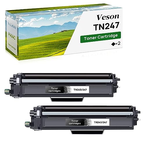 Veson Toner TN247 TN243 Kompatibel für Brother TN 243CMYK TN243 TN 243 247 MFC-L3750CDW MFC-L3770CDW DCP-L3550CDW HL-L3230CDW HL-L3210CW MFC-L3710CW von Veson