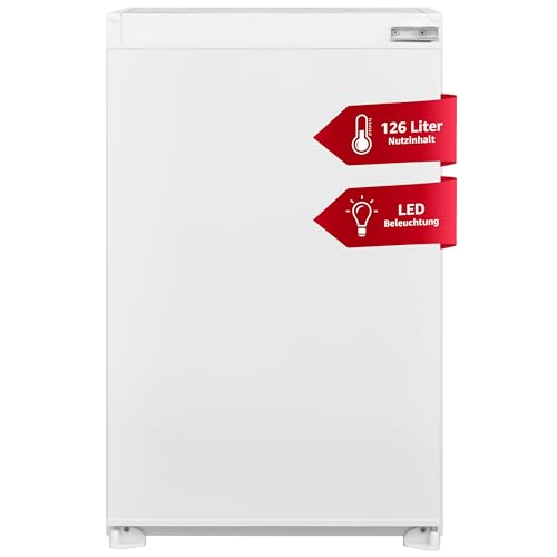 Vestel Einbaukühlschrank ohne Gefrierfach | Nische/Höhe 88cm | 126 Liter Nutzinhalt | Vollraumkühlschrank | Temperaturregelung | LED Beleuchtung | VEKS2136-1 Weiß von Vestel