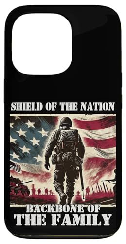 Schild Das Rückgrat der Familie, das Rückgrat der Familie, der Militärvater, der Vater Hülle für iPhone 13 Pro Schild Das Rückgrat der Familie, das Rückgrat der Familie, der Militärvater, der Vater Hülle für iPhone 13 Pro von Veteran Dad Hero Apparel.USA