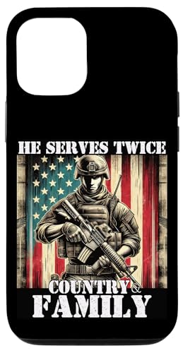 Stolz darauf, dem Militärveteranen von Land und Familie zu dienen, Vater und Vater Hülle für iPhone 12/12 Pro Stolz darauf, dem Militärveteranen von Land und Familie zu dienen, Vater und Vater Hülle für iPhone 12/12 Pro von Veteran Dad Hero Apparel.USA