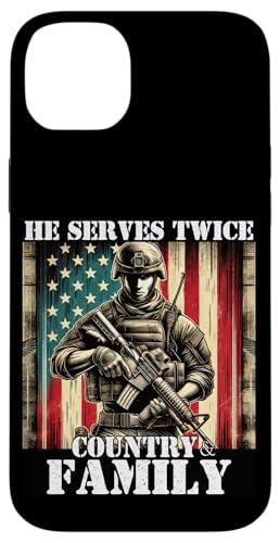 Stolz darauf, dem Militärveteranen von Land und Familie zu dienen, Vater und Vater Hülle für iPhone 14 Plus Stolz darauf, dem Militärveteranen von Land und Familie zu dienen, Vater und Vater Hülle für iPhone 14 Plus von Veteran Dad Hero Apparel.USA