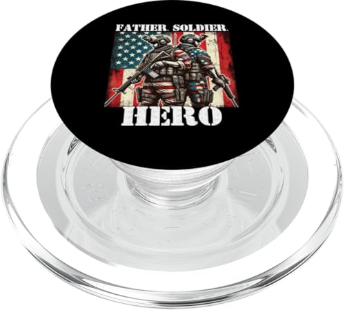 Stolzer Militärveteran Vater Soldat Held Veterans Day Papa PopSockets PopGrip für MagSafe Stolzer Militärveteran Vater Soldat Held Veterans Day Papa PopSockets PopGrip für MagSafe von Veteran Dad Hero Apparel.USA