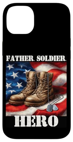 Stolzer Vater Sohn Tochter Armee Militär Soldat Veteran Papa Hülle für iPhone 14 Plus Stolzer Vater Sohn Tochter Armee Militär Soldat Veteran Papa Hülle für iPhone 14 Plus von Veteran Dad Hero Apparel.USA