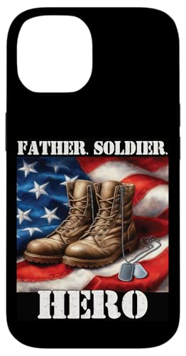 Stolzer Vater Sohn Tochter Armee Militär Soldat Veteran Papa Hülle für iPhone 14 Stolzer Vater Sohn Tochter Armee Militär Soldat Veteran Papa Hülle für iPhone 14 von Veteran Dad Hero Apparel.USA