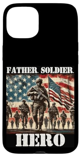 Stolzer Vater Sohn Tochter Ehefrau der Armee Militär Veteran Papa Hülle für iPhone 15 Plus Stolzer Vater Sohn Tochter Ehefrau der Armee Militär Veteran Papa Hülle für iPhone 15 Plus von Veteran Dad Hero Apparel.USA