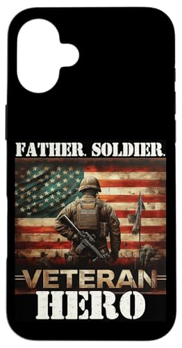 Stolzer Vater Sohn Tochter Ehefrau der Armee Militär Veteran Papa Hülle für iPhone 16 Plus Stolzer Vater Sohn Tochter Ehefrau der Armee Militär Veteran Papa Hülle für iPhone 16 Plus von Veteran Dad Hero Apparel.USA