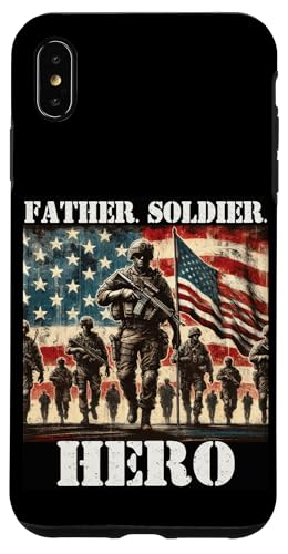 Stolzer Vater Sohn Tochter Ehefrau der Armee Militär Veteran Papa Hülle für iPhone XS Max Stolzer Vater Sohn Tochter Ehefrau der Armee Militär Veteran Papa Hülle für iPhone XS Max von Veteran Dad Hero Apparel.USA