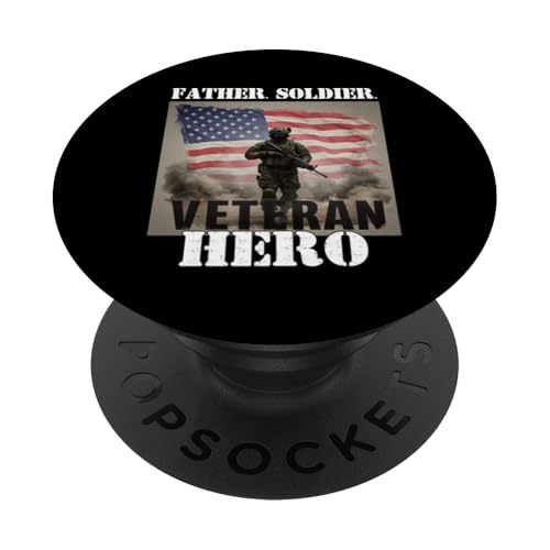 Stolzer Veteran Father Soldier Hero Military Dad Veterans Day PopSockets Klebender PopGrip Stolzer Veteran Father Soldier Hero Military Dad Veterans Day PopSockets Klebender PopGrip von Veteran Dad Hero Apparel.USA