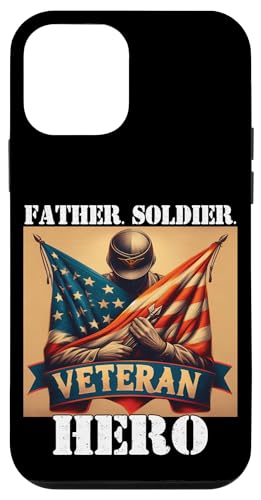Stolzer Veteran Vater Soldat Held Militär Veteran Papa Papa Papa Hülle für iPhone 12 mini Stolzer Veteran Vater Soldat Held Militär Veteran Papa Papa Papa Hülle für iPhone 12 mini von Veteran Dad Hero Apparel.USA