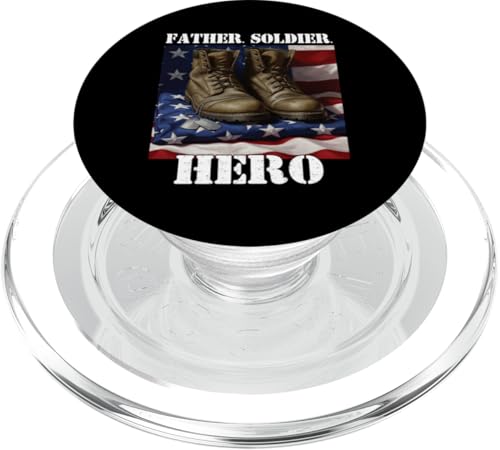 Stolzer Veteran Vater Soldat Held Militär Veteranen Papa Papa Papa PopSockets PopGrip für MagSafe Stolzer Veteran Vater Soldat Held Militär Veteranen Papa Papa Papa PopSockets PopGrip für MagSafe von Veteran Dad Hero Apparel.USA