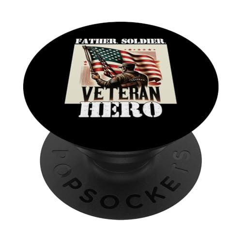 Stolzer Veteran Vater Soldat Held Militär Veteranen Papa Papa PopSockets Klebender PopGrip Stolzer Veteran Vater Soldat Held Militär Veteranen Papa Papa PopSockets Klebender PopGrip von Veteran Dad Hero Apparel.USA