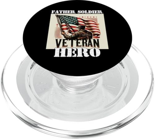 Stolzer Veteran Vater Soldat Held Militär Veteranen Papa Papa PopSockets PopGrip für MagSafe Stolzer Veteran Vater Soldat Held Militär Veteranen Papa Papa PopSockets PopGrip für MagSafe von Veteran Dad Hero Apparel.USA