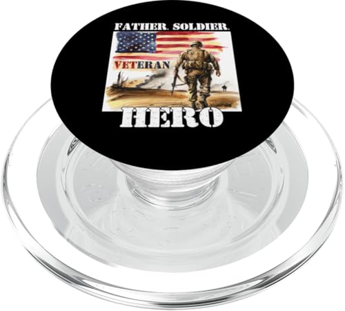 Stolzer Veteran Vater Soldat Held Militär Veteranen Papa Papa PopSockets PopGrip für MagSafe Stolzer Veteran Vater Soldat Held Militär Veteranen Papa Papa PopSockets PopGrip für MagSafe von Veteran Dad Hero Apparel.USA