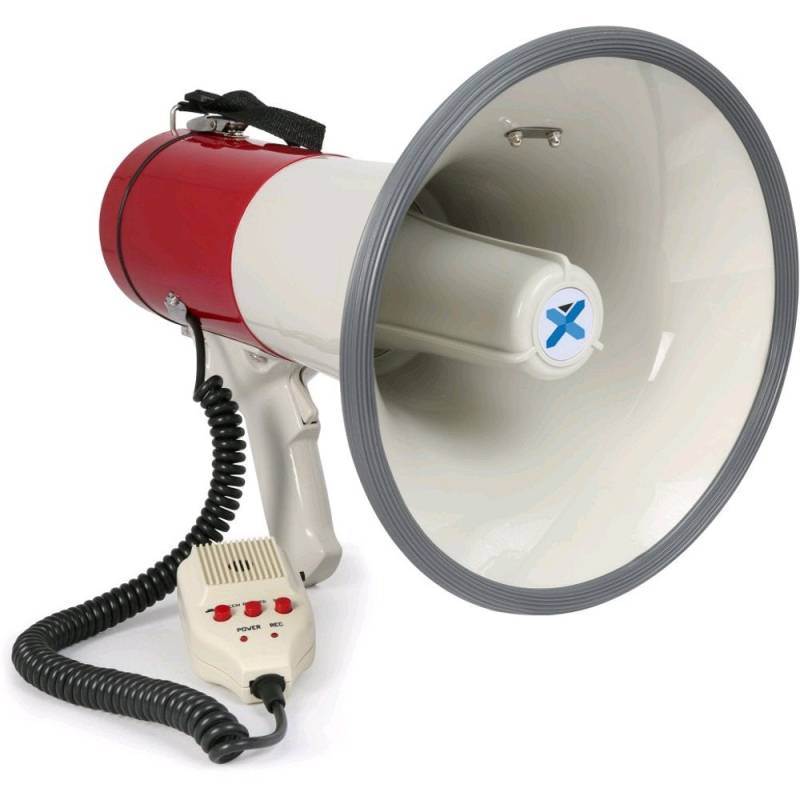 Vexus MEG050 50 W Megafon mit Sirene & Aufnahmefunktion von Vexus