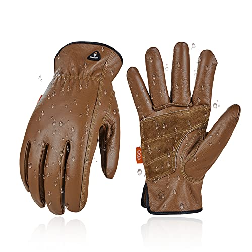 Vgo... CA9597W Arbeitshandschuhe für Herren, wasserdicht, aus Rindsleder, robuste Handschuhe für Bauwesen, zum Grillen und für mehrere Lagerhäuser Vgo... CA9597W Arbeitshandschuhe für Herren, wasserdicht, aus Rindsleder, robuste Handschuhe für Bauwesen, zum Grillen und für mehrere Lagerhäuser von Vgo...