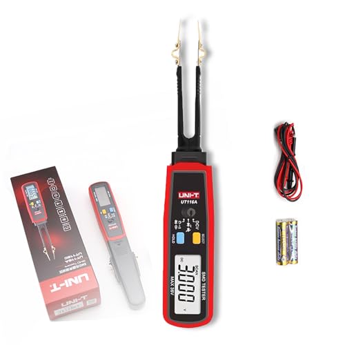 Parasitic Draw Fuse Tester Automotive, Digital Smart Smd Tester, Rotable Tweezer LED Diode Multimeter, for Tester Diode Resistor Capacitor Battery, Short Circuit Finder Replaceable Tips (UT116A) von Vgpbphj