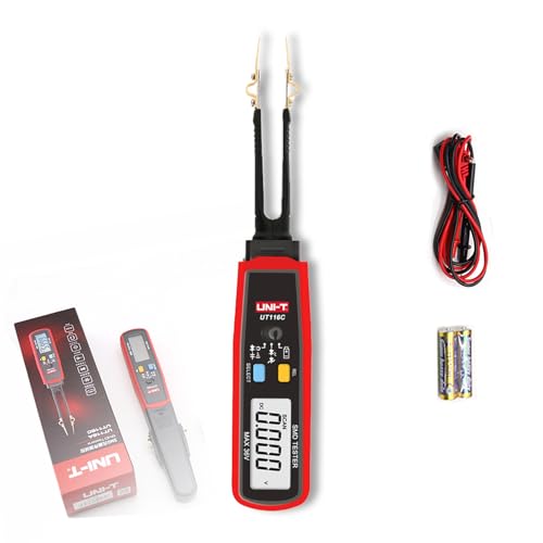 Parasitic Draw Fuse Tester Automotive, Digital Smart Smd Tester, Rotable Tweezer LED Diode Multimeter, for Tester Diode Resistor Capacitor Battery, Short Circuit Finder Replaceable Tips (UT116C) von Vgpbphj