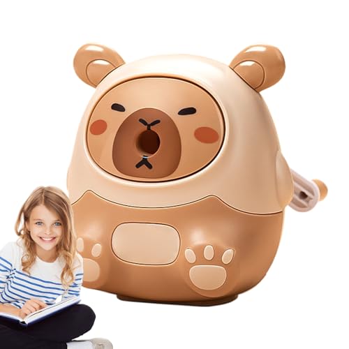 Bleistiftspitzer, Bleistiftschärfer Kinder | Bleistiftschärfer für die Schule,Handbuch niedlicher Cartoon Capybara-geformtes Spinner-Werkzeug für Kinder Mädchen Studenten Kunst Zeichnung Lieferungen Bleistiftspitzer, Bleistiftschärfer Kinder | Bleistiftschärfer für die Schule,Handbuch niedlicher Cartoon Capybara-geformtes Spinner-Werkzeug für Kinder Mädchen Studenten Kunst Zeichnung Lieferungen von Vgvgaj