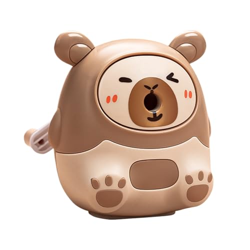 Bleistiftspitzer Handheld, Bleistiftschärfer - Bleistiftschärfer für die Schule - Handbuch niedlicher Cartoon Capybara-geformtes Spinner-Werkzeug für Kinder Mädchen Studenten Kunst Zeichnung Lieferung von Vgvgaj