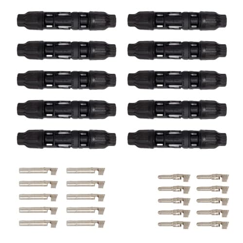10 Stück Solarstecker Photovoltaik Kabelverbinder IP68 | 4,0-6,0 mm² | männlich + weiblich I Made in Europe von ViD