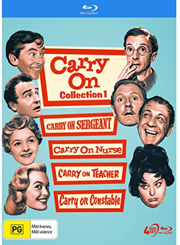 Carry on... Film Collection 1 (Carry on Sergeant / Carry on Nurse / Carry on Teacher / Carry on Constable) [Region B] [Blu-ray] von ViaVision