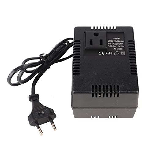 EU-Stecker-Konverter AC 220 V 240 V Bis 110 V 120 V EU-Stecker-Adapter 300 W Leistungstransformator Spannungswandler EU-US-Reiseadapter-Konverter von ViaGasaFamido