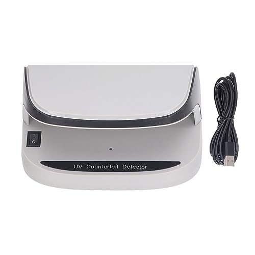 Fälschungsrechnungsdetektor mit LED UV Light DC5V 2A Tragbarer Gefälschter Gelddetektor Leichte Automatische Automatik auf Aus -Währung Zum Checkpasskreditkarte von ViaGasaFamido