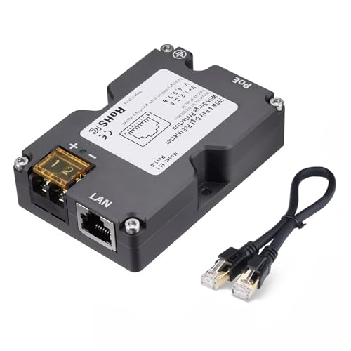 Gigabit Power Over Ethernet Plus-Injektor, PoE-Injektor 150 W Power Over Ethernet-Adapter mit Cat8-Kabel DC48-57 V Gigabit Power Over Ethernet Plus-Injektor, PoE-Injektor 150 W Power Over Ethernet-Adapter mit Cat8-Kabel DC48-57 V von ViaGasaFamido