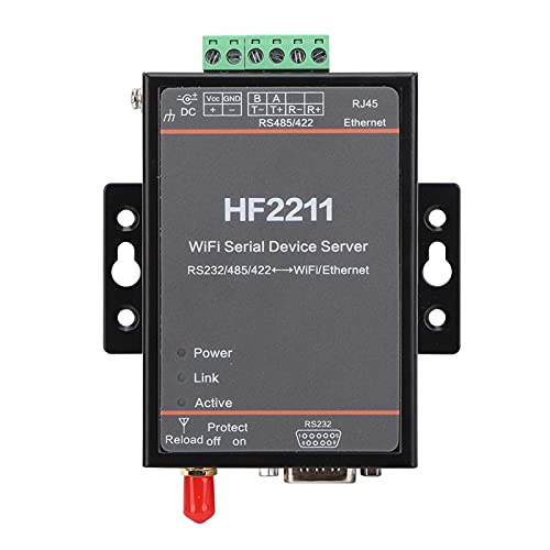 Hf2211 Serial Device Server Rs232 / 485/422 Zu Wifi Ethernet Dtu Kurznachrichten-Kommunikationsmodul Unterstützung Für Serielle 5-36Vdc-Datenkommunikationsgeräte,Industrieller Steckverbinder von ViaGasaFamido