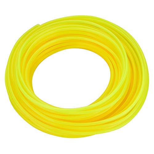 Mäherschnur, Rundtrimmerschnur, Mähfaden, Rasentrimmerschnur, Nylon-Rundfaden, Trimmerfaden, für Rasenmäher-Freischneidergras, Fadentrimmerfäden (Gelb 3,0 mm * 15 m) von ViaGasaFamido