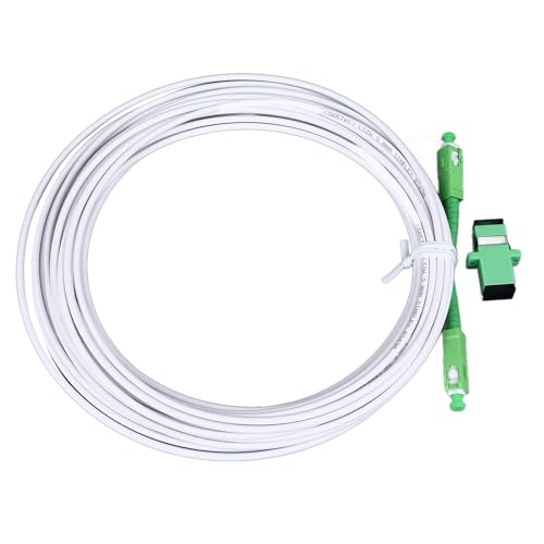 SC Fibre Optic Internet Cable Optical Modem Extension Cable Set Singlemode Gepanzerte Jumper Optical Patch -Patchkabel mit Flanschstecker für Ftth Fttb Fttp (SC 3 Meter) von ViaGasaFamido