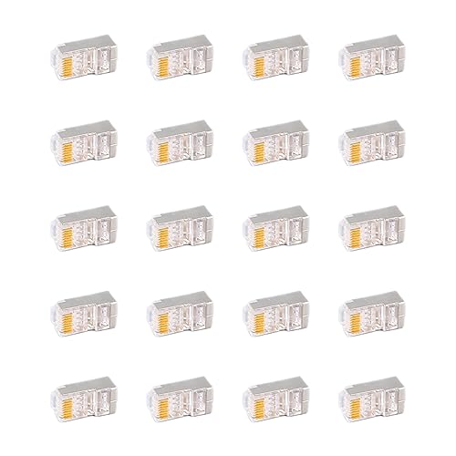 ViaGasaFamido Cat6 RJ45 Blinding End Connector Kit Langlebige Stabilität für Kommerzielle Einrichtungen, 100 Kunststoff- und Metallstücke ViaGasaFamido Cat6 RJ45 Blinding End Connector Kit Langlebige Stabilität für Kommerzielle Einrichtungen, 100 Kunststoff- und Metallstücke von ViaGasaFamido